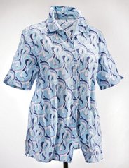 Ulla Popken Print Bubbleblouse 642247