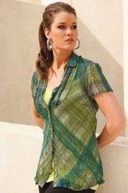 geruite blouse