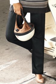gestreepte broek, bootcut