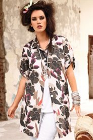 Ulla Popken Long Bubbleblouse 665140