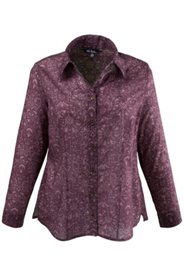 Ulla Popken Tonal Print Shirt