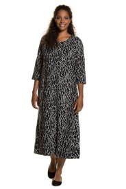 Ulla Popken jurk - grote maten multicolour