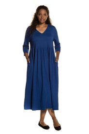 Ulla Popken jurk - grote maten blauw