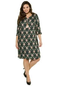 Ulla Popken jurk - grote maten multicolour