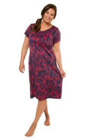 Ulla Popken jersey-jurk - grote maten multicolour