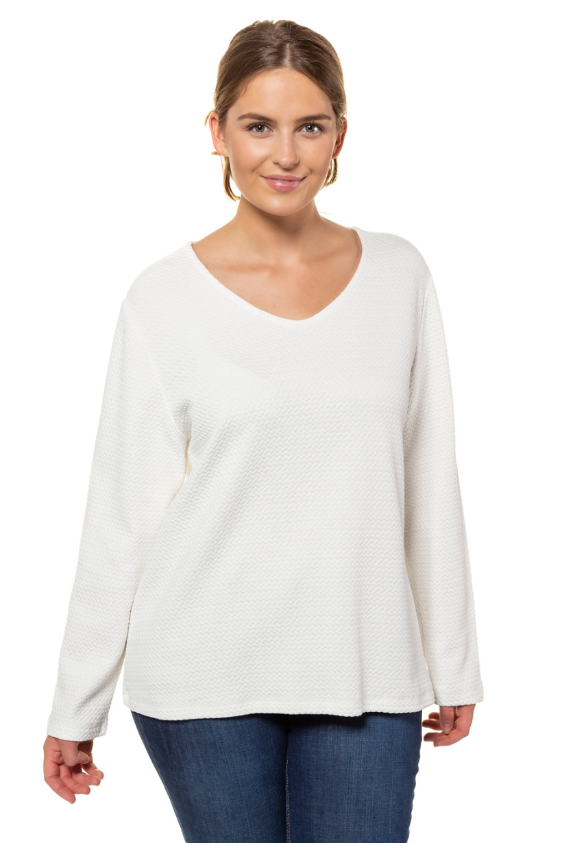 Sweat-shirt texturé - Grande Taille